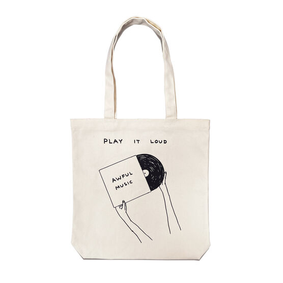 David Shrigley Play It Loud tote bag